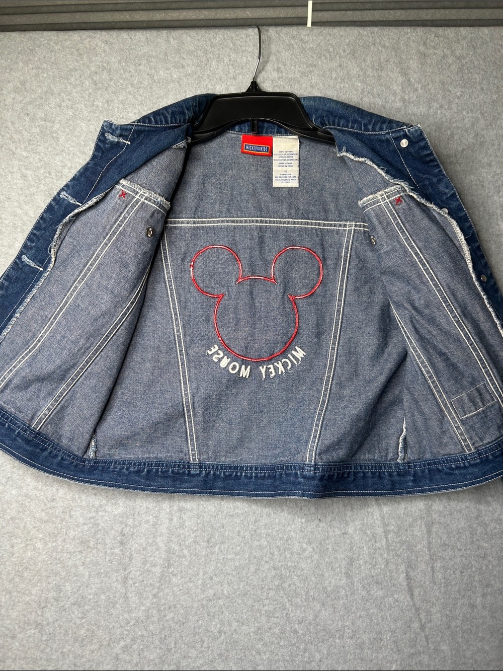 Disney Blue Denim Mickey Jean Jacket - Picture 9 of 11